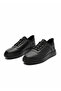 Genuine Leather Stretch Black Casual Shoes