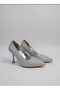 Silver Glitter Stiletto Heeled Shoes - 10320 - 2