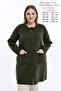 Knitwear Plus Size Handmade Crochet Mother Long Thick Oversized Thick Winter Mother Black Cardigan
