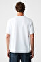 Peltz Men's Relaxed Crew Neck Long Sleeve White T-Shirt - 6