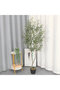 Artificial Olive Tree 155cm - Fake Plant with Moss & Pot - 7