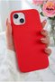 (Renewed) iPhone 13/14/15 Case Non-Fading Special Protection Layer Velvet Launch Wipeable Colorful Soft Silicone Red Cover Phone Case - 3