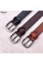 Genuine Leather Belt Men - Semi-Casual Men's Belts - Black & Brown Men’s Leather Belt for Men - 6