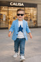 Boys' Blazer Jacket T-Shirt and Jeans Combination - Stylish Casual Style, Special Occasion Holiday Combination - 4