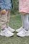 Men's - Girls' Children's Hook-and-Loop Comfortable Sole Daily Sneakers School Shoes White