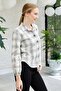 Women's Button-Down Plaid Shirt – Stylish Cut, Comfortable Touch - 4