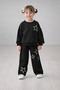 3-10 Years Old Medium Thick Fabric Star Stone Detailed Girls' Six-Piece Denim Set - 2
