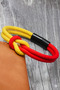 Yellow Red Fan Bracelet - 2