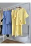 Judge Collar Cross Buttoned Plazzo Trousers Viscon Linen Suit 10209 - 4