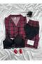 Women's Patterned Milan Pajama Set with Underwear