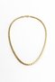 Steel Gold Jewelry Store Model Sequin Barley Chain Necklace 45 cm -No Darkening- - 2