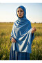 Fashion Cashmere Sapphire Cotton Shawl - 7