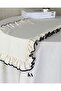 سجادة مستطيلة من الكتان المطرز الطبيعي مقاس 40x120 سم - 6