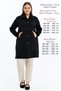 Knitwear Women's Steel Knit Cap Furry Oversize Large Size Mother Long Black Transitional Cardigan - 3