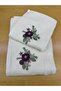 Embroidered 3D Cotton Towel with Mother and Daughter Motif - 6