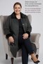 Knitwear Women's Thick Steel Knit Cap Oversized Unlined Plus Size Mother Winter Furry and Stone Long Cardigan - 8