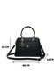 Women's Black Drop Quilted Faux Leather Shoulder Bag – Handbag, Shoulder Bag,