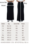 Nora Women's Maxi Length Lined Viscose Skirt-Black - 3
