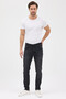 Men's Anthracite Denim Trousers Lycra Jean