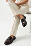 Women's Elegant Design Thick-Soled Butterfly Buckle Patent Leather Loafer Casual Moccasin - 5