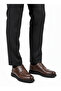 Oxford Men's Shoes, Inside and Outside %100 Genuine Leather, Brown, Orthopedic, Classic. Daily, Lightweight, Comfortable, Stylish - 4