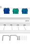 4-line clothes dryer, retractable, polypropylene and polyester, White - 4