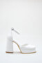 Women's Special Design White Platform Heeled Shoes , Wedding Dress Shoes (the Size Is Half a Size Larger) - 4