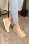 Women's Ayda Lace-Up Elastic Orthopedic Comfortable Sole Daily Ballet & Sports Shoes - 6
