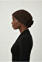 Luxury Ribbed Back Chiffon Accessory Coffee Ready-To-Wear Turban Hijab Bonnet Suitable for Medical Use - 4
