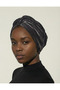 Velvet Cross Smoked Ready-To-Wear Turban Hijab Bonnet Suitable for Medical Use - 5