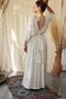 Helen Dress Waist Lace Detailed Muslin Dress - 6