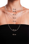Caprea Steel Evil Eye Butterfly Chain Necklace Gold Color Tarnish Resistant Women's Necklace 40+ 5 cm - 6