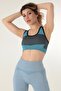 حمالة صدر رياضية مضلعة بحزام سميك للسباحة - 6
