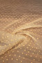 Flocked Dalya Organza Yellow Color Fabric