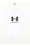 White Female Child Short-Sleeve Loose Cut Straight T-Shirt 1361182-100 Ua g Sportstyle Logo Ss - 2
