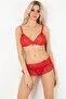 Non-Wired Transparent Fancy Bra Mini Skirt Set