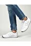 Men's White Lace-Up Non-Slip Sole Comfortable Soft Mesh Flexible Walking Casual Sneaker Sports Shoes - 6