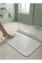 Suction cup non-slip bath and shower mat for shower cabin and bathtub, 36x69.5 cm