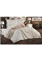 Farfalla Jacquard 5D Embroidered Butterfly Appliqued Double Bedspread-Picot Set-3 Pieces