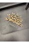 Stylish and Elegant Wedding and Engagement Bridal Crown and Hair Accessory with Completely Handmade Crystal Stones - 4