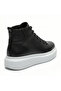 Black White Sole Lace-Up Men's Sports Boots - High-Sole Style Sneaker Boots BA0713 - 5