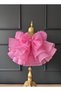 Balloon Sleeves Buckle Girls' Evening Dress