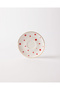 Baby Confetti Red Real Gold Gilded Polka Dot 4 Piece 2 Person Porcelain Coffee Cup Set - 8