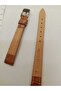 12 mm Compatible Watch Band - Genuine Leather Tan Color Crocodile Patterned Band - Silver Color Buckle, (Second Item in the Cart Is 100 Tl.) - 5