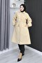 Hidden Placket Trench Coat Beige 4430 - 5