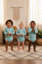 100% Cotton Long Sleeve Baby Bodysuit Snap Fastener Bodysuit Set of 3 - 2