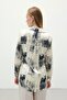 Patterned Classic Shirt - Gray - 6