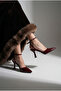 Beryls Women's Burgundy Ankle-Tie Heeled Summer Chic Shoes - 2