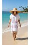 Purple Coral Luxury Printed Peshtemal Beach Dress - 3