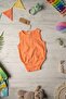 Online - Organic Muslin Unisex Baby Body - Orange
